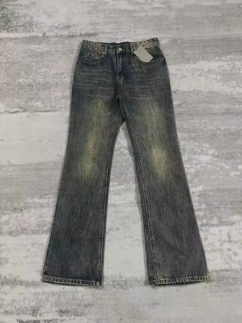 Budget Balenciaga Washed Flared Jeans — 047 Faded Washed colorway — USFans Spreadsheet photo
