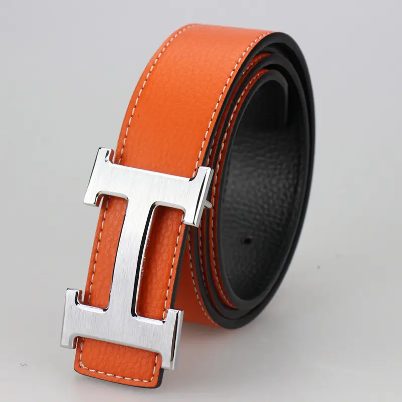 Budget Hermes Belt — H silver buckle flat orange belt colorway — USFans Spreadsheet photo