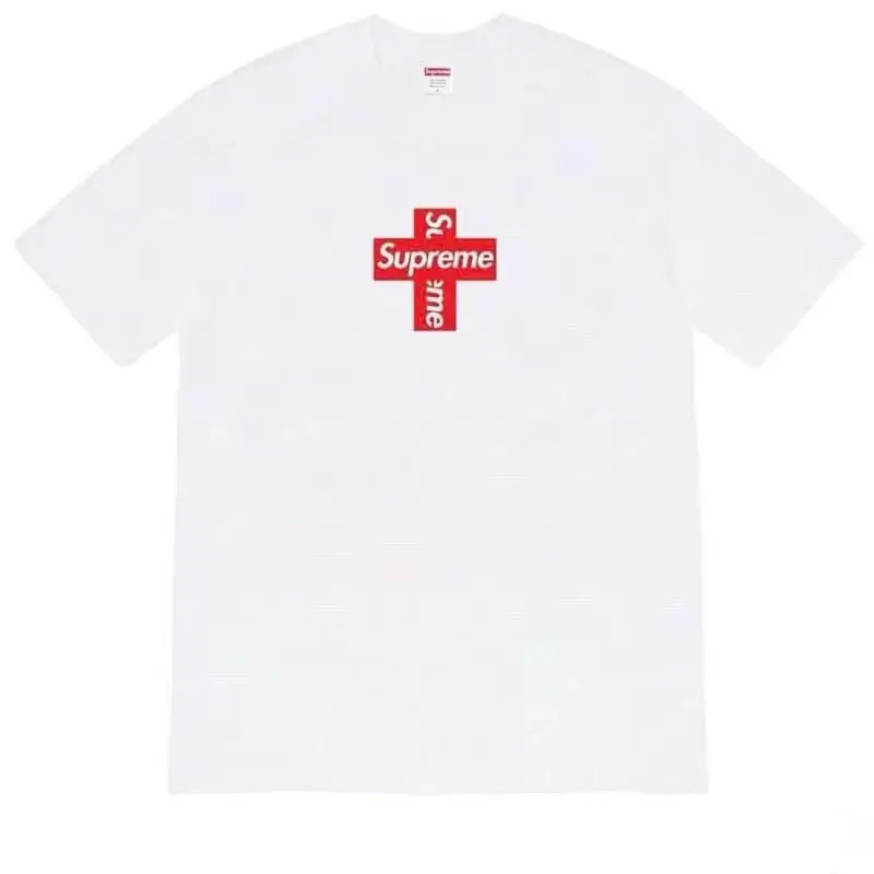 Supreme T-Shirts Cross-Logo — B264 Cross White colorway — Kakobuy Spreadsheet photo