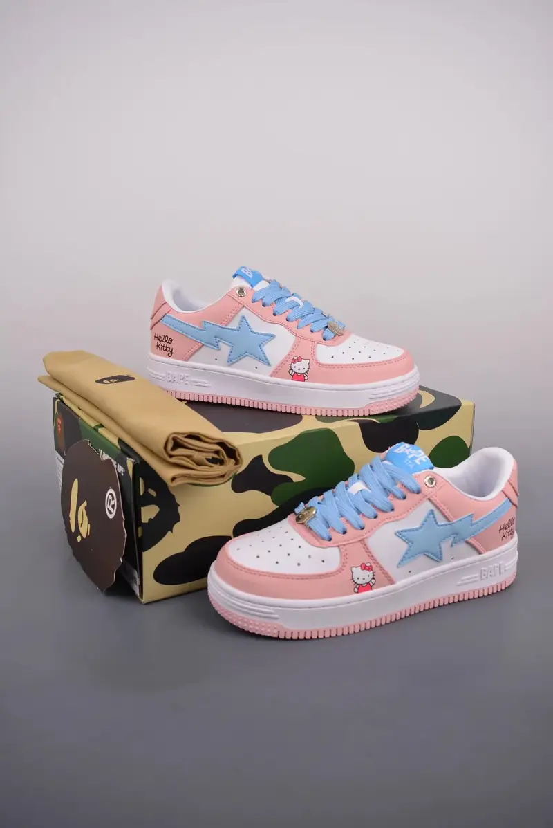 Bapesta Sneakers — Hello Kitty Cartoon colorway — Kakobuy Spreadsheet photo