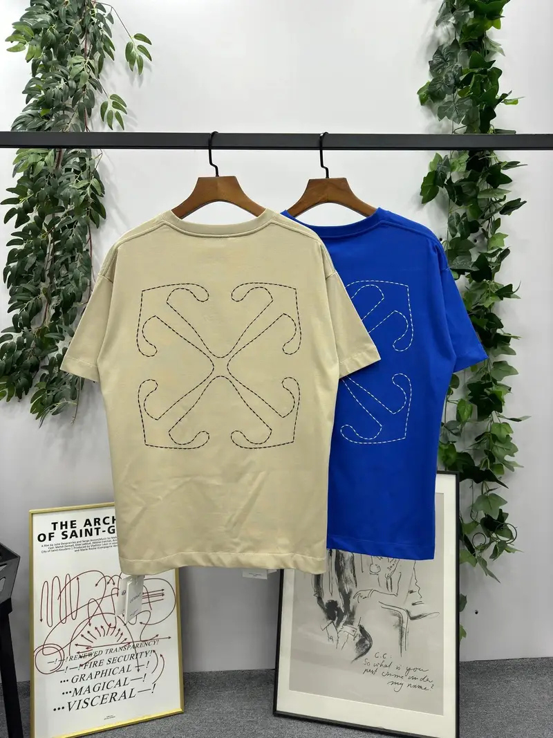 Off-White Scratch T-Shirt — Blue 05 colorway — USFans Spreadsheet photo