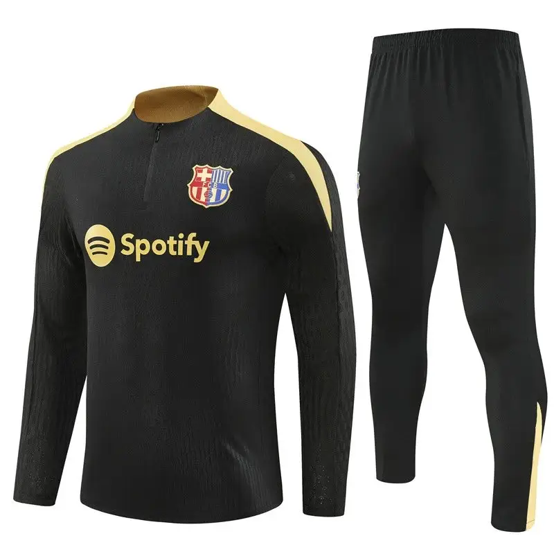 Barcelona Tracksuit — 2425 Barcelona Black Gold [player versio colorway — USFans Spreadsheet photo