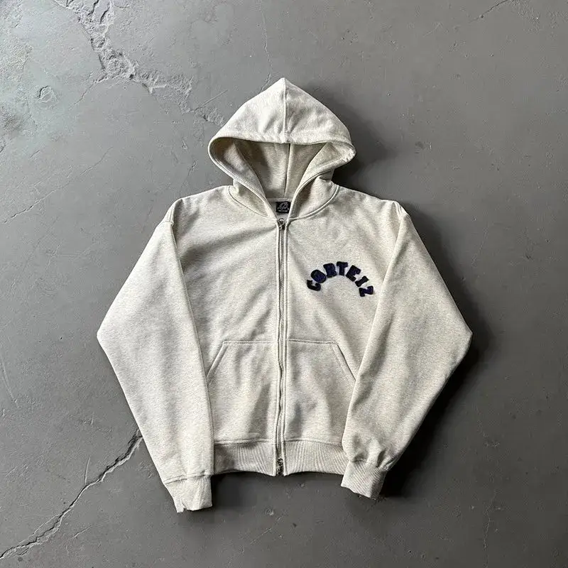 Corteiz Colly Arch Zip Hoodie — Wei Yi/Flower Ash colorway — USFans Spreadsheet photo