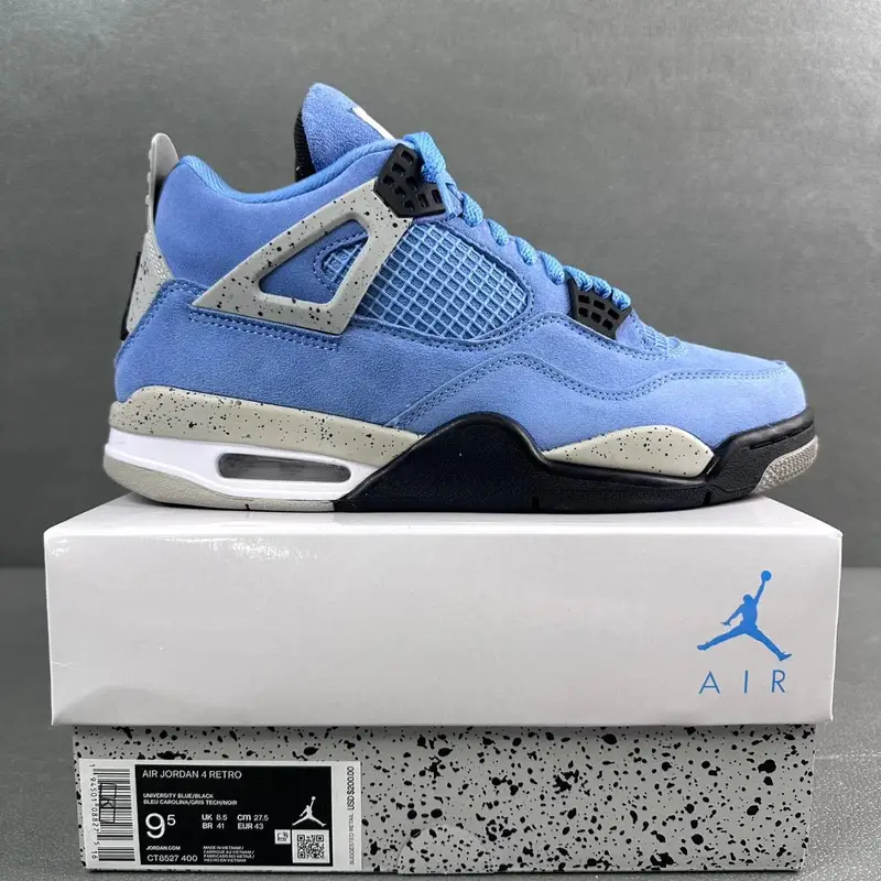 Jordan 4 Red Cement — University Blue CT8527-400 colorway — USFans Spreadsheet photo