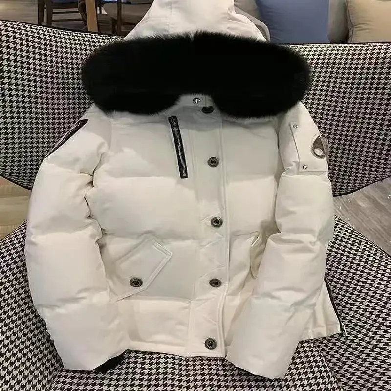 Moose Knuckles Jacket — Rice white-black fur collar colorway — USFans Spreadsheet photo