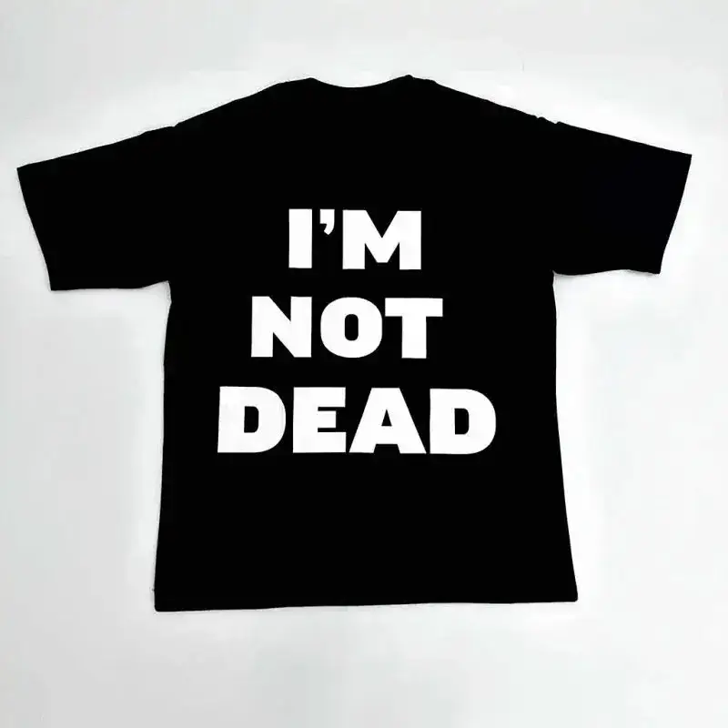 Homixide Gang "I'm Not Dead" T-Shirt — black colorway — Kakobuy Spreadsheet photo