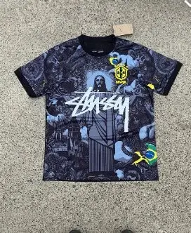 Stussy Jerseys — Brazil YS Gray Black Band Letter colorway — USFans Spreadsheet photo