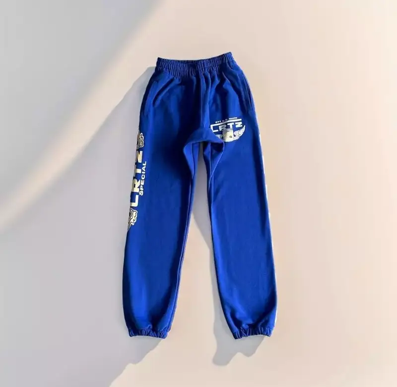 Corteiz Alcatraz Basic Triple Black Pants — blue colorway — USFans Spreadsheet photo