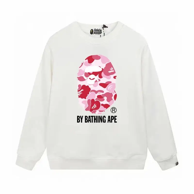 Bape Crewneck — W170 white pink colorway — USFans Spreadsheet photo