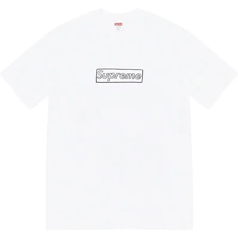Supreme T-Shirts Cross-Logo — B292 Chalk White colorway — Kakobuy Spreadsheet photo