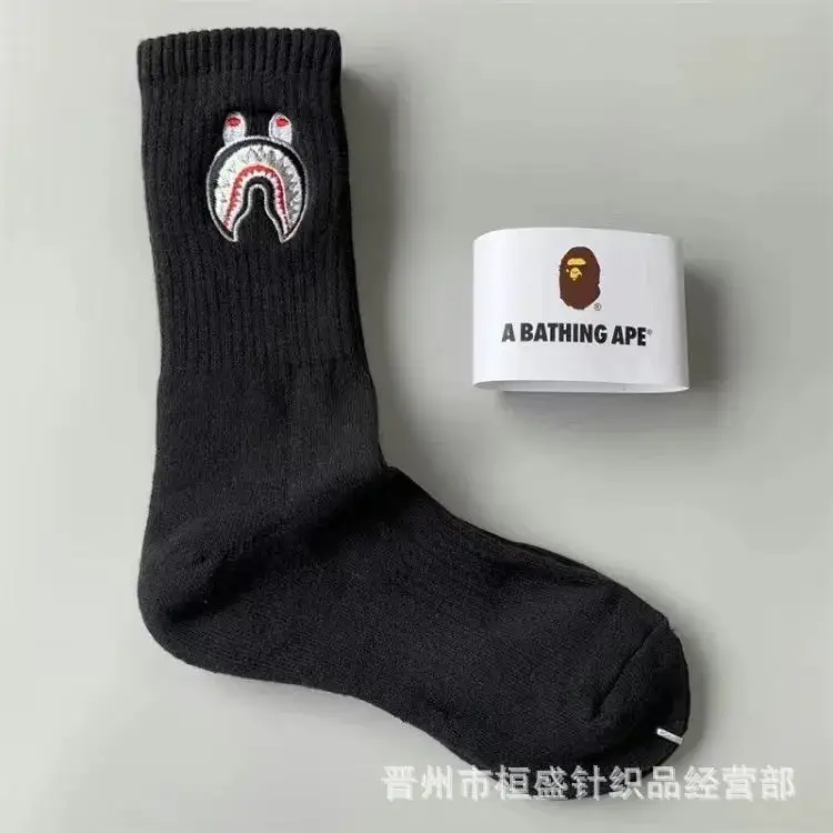Bape Socks — tall shark black colorway — USFans Spreadsheet photo