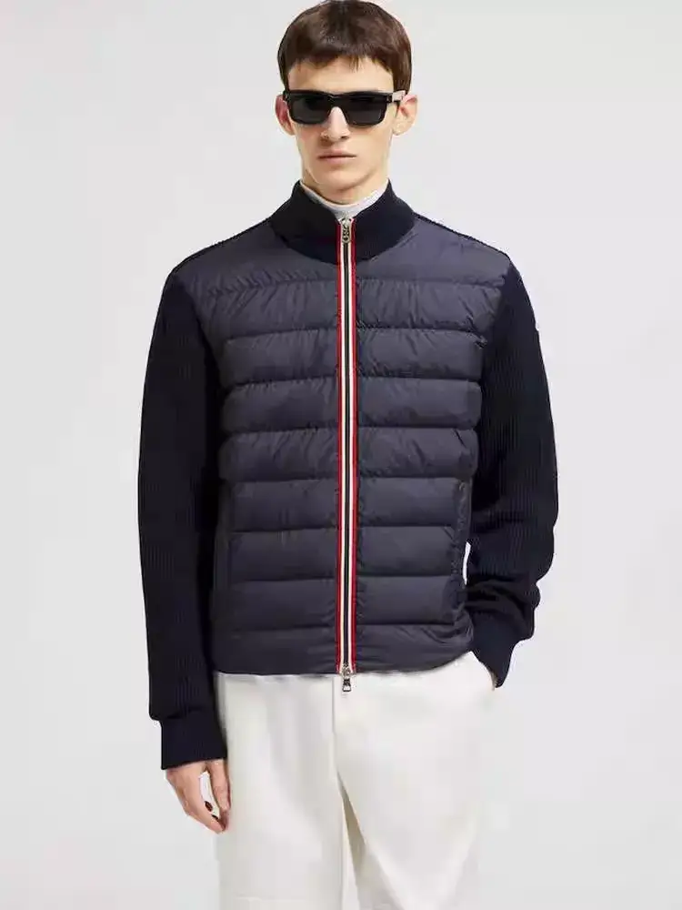 Moncler Padded Cotton Zip-Up Cardigan — Tibetan blue colorway — USFans Spreadsheet photo