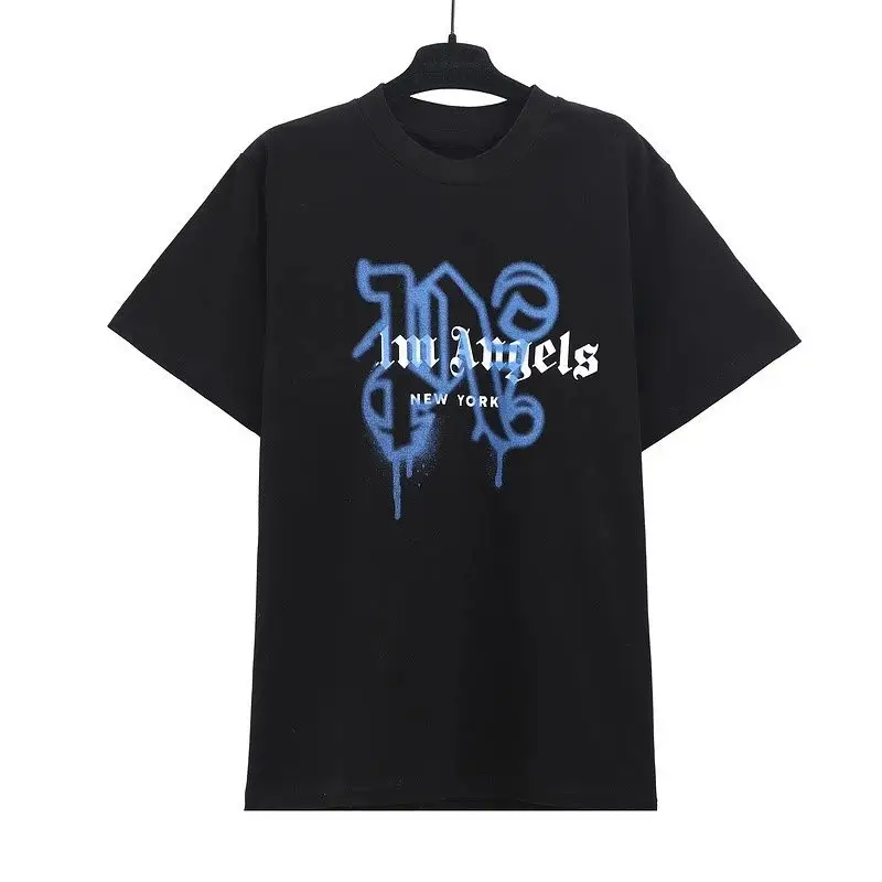 Palm Angels NY T-Shirt — Black Blue colorway — USFans Spreadsheet photo