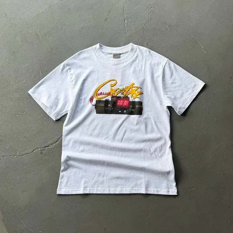 Corteiz Bomb T-Shirt — Yellow Bomb/White colorway — USFans Spreadsheet photo