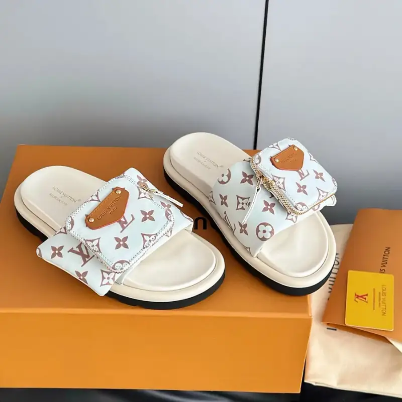Takashi Murakami x LV Pool Pillow Comfort Shoes — white old flower colorway — Kakobuy Spreadsheet photo
