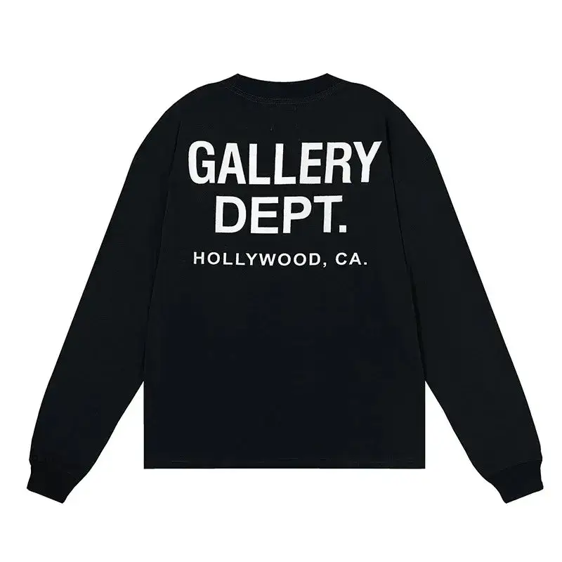 Gallery Dept Longsleeve Hoodie — black colorway — Kakobuy Spreadsheet photo