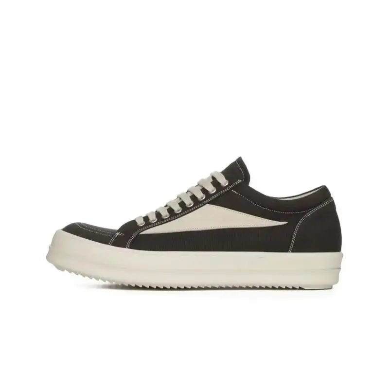 Rick Owens Vans Sneakers Denim — Black and white canvas colorway — USFans Spreadsheet photo