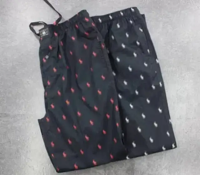 Ralph Lauren Night Pants Navy — Black background white horse colorway — USFans Spreadsheet photo