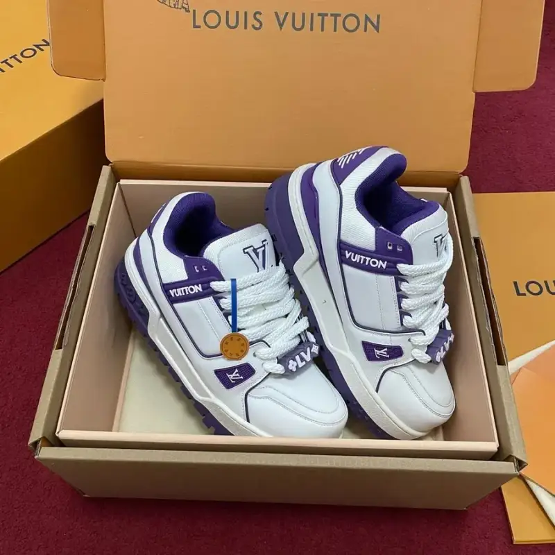 LV Trainers Maxi — White purple colorway — Kakobuy Spreadsheet photo
