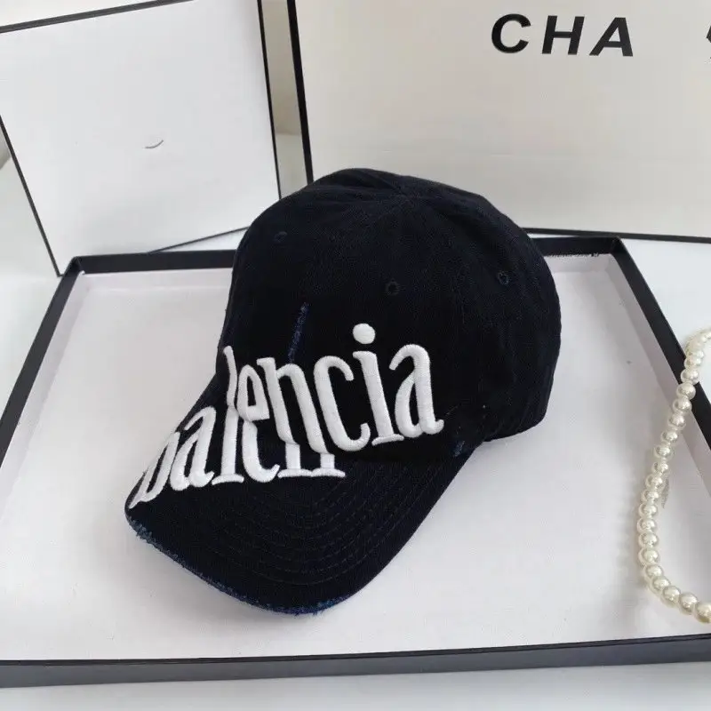 Balenciaga Cap — side embroidery black colorway — USFans Spreadsheet photo