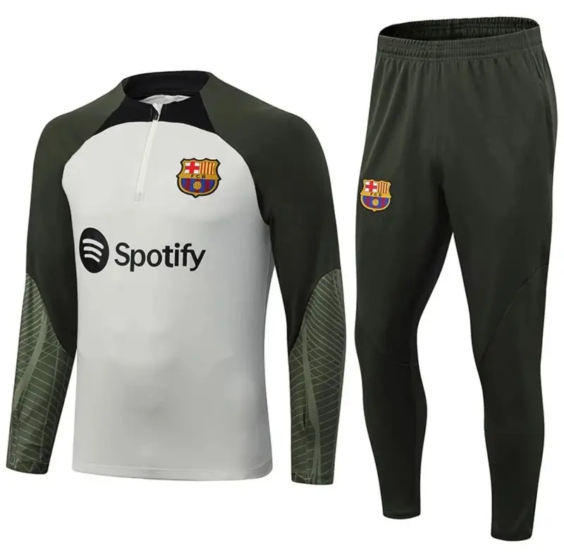 Football PSG Tracksuit — 2324 Barcelona gray green colorway — USFans Spreadsheet photo
