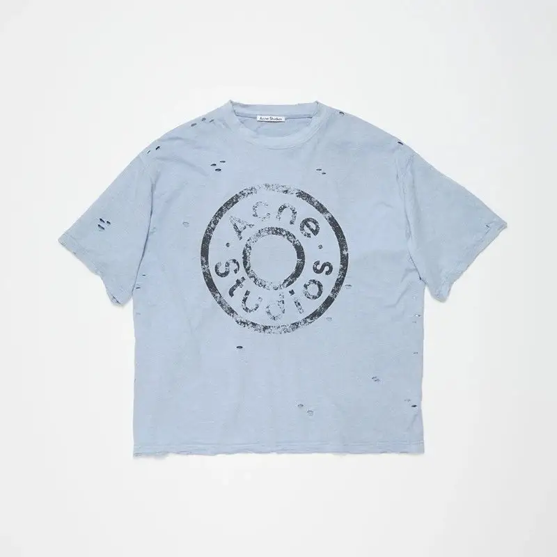 Acne Studios T-Shirt — Colored Flower Blue colorway — USFans Spreadsheet photo