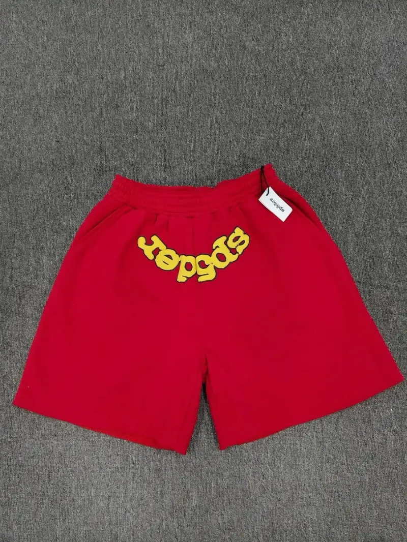 Sp5der Shorts — red colorway — USFans Spreadsheet photo