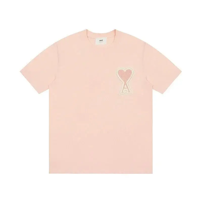 Ami Paris T-Shirts With Big Logo — Meat pink colorway — USFans Spreadsheet photo
