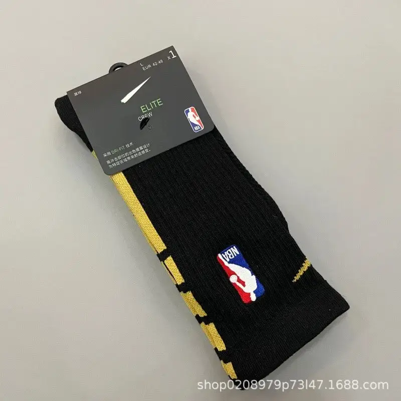 Nike NBA Socks — 19 Long Black Gold colorway — USFans Spreadsheet photo
