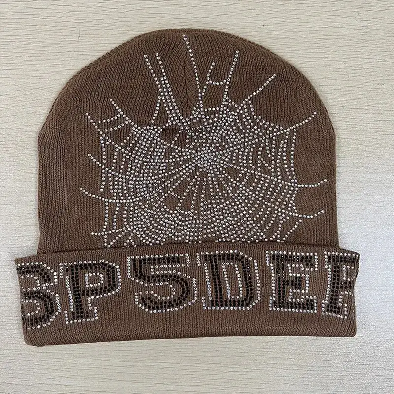 Sp5der Blue Beanie — Dark brown colorway — USFans Spreadsheet photo