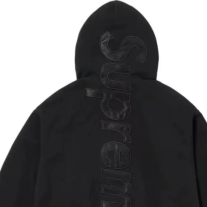 Supreme Hoodie — Black letters colorway — USFans Spreadsheet photo