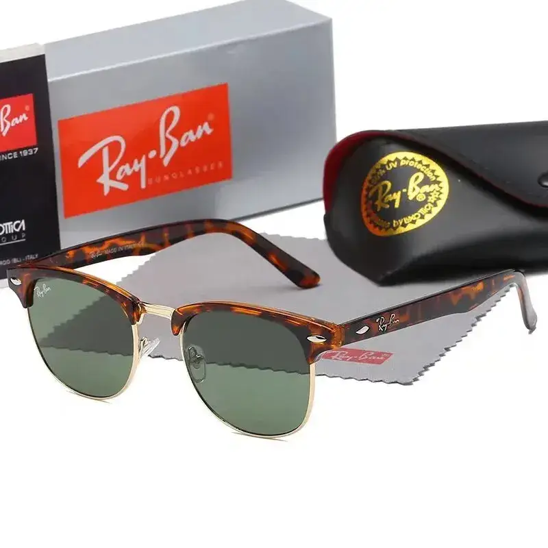 Ray-Ban Sunglasses — 3016 golden bean flower frame dark green distribution box colorway — USFans Spreadsheet photo