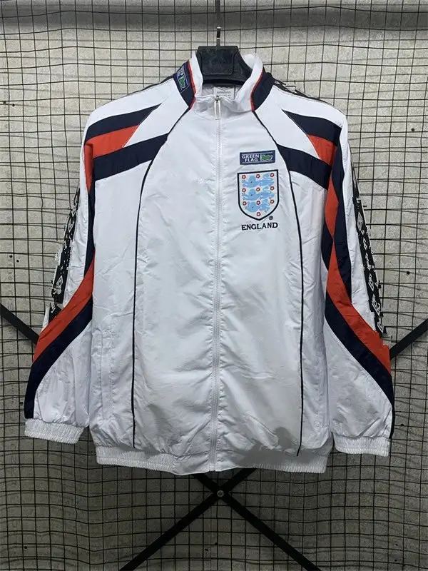 Vintage Jersey Hoodie Zip — 98 England Vintage One-sided Windbreaker colorway — Kakobuy Spreadsheet photo