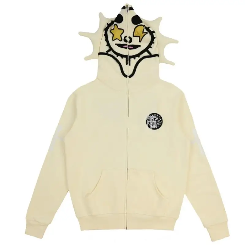 Glo Full Zip-Up Hoodie — LL9 polyester printing is not pure cotton colorway — Kakobuy Spreadsheet photo