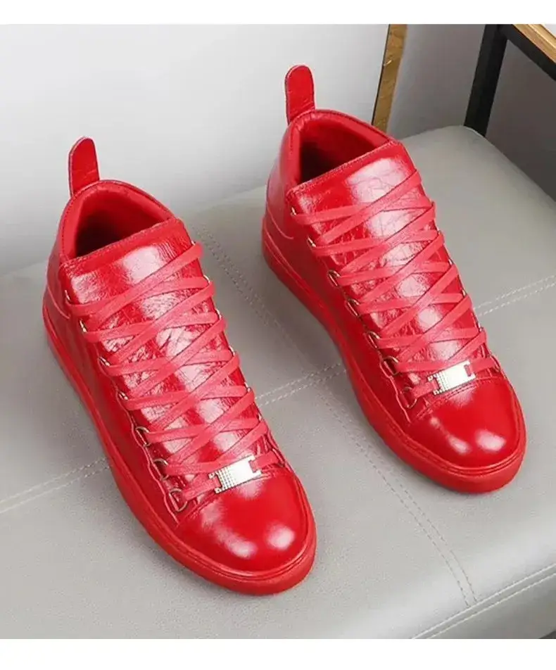 Balenciaga Arena High Shoes — red colorway — Kakobuy Spreadsheet photo