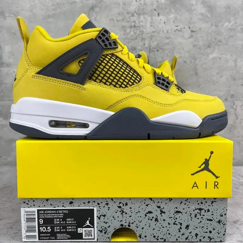 Jordan 4 Manila — Electric mother CT8527-700 colorway — USFans Spreadsheet photo