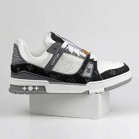 LV Trainers Monogram Black Denim Sneakers — 02 colorway — Kakobuy Spreadsheet photo