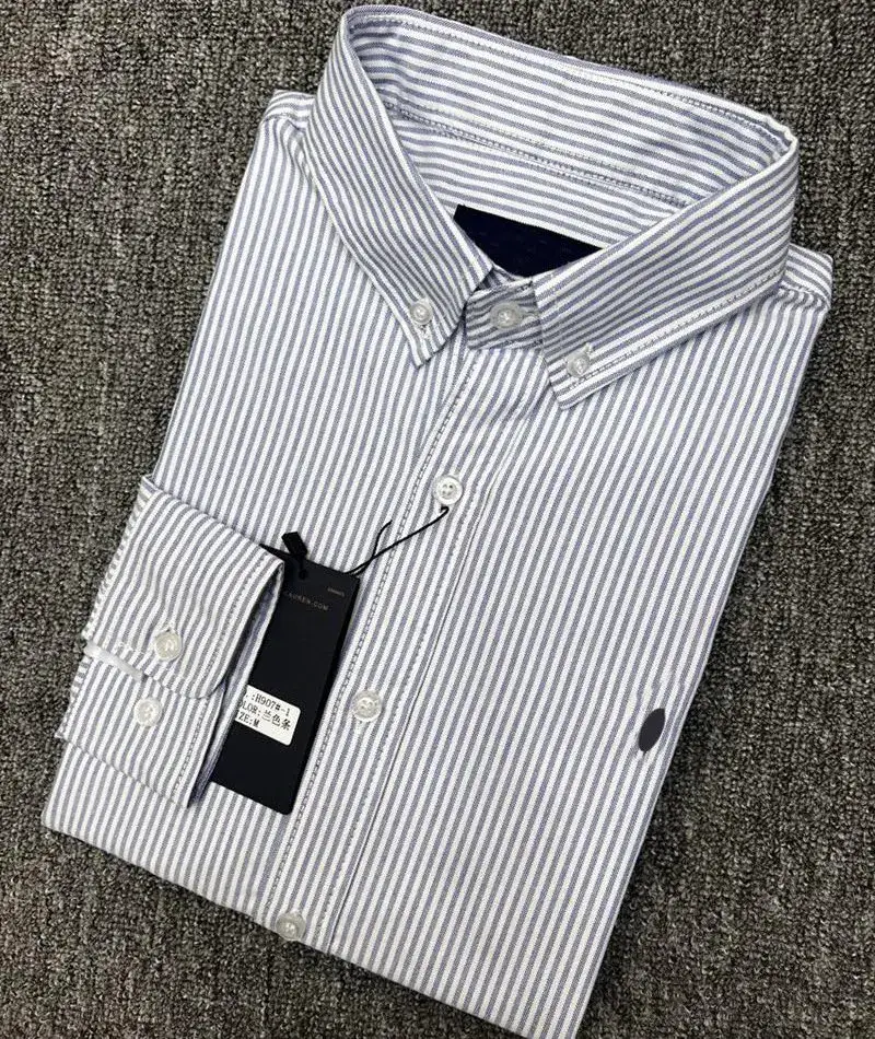Ralph Lauren Shirts — H907 blue striped with blue blue pony colorway — USFans Spreadsheet photo