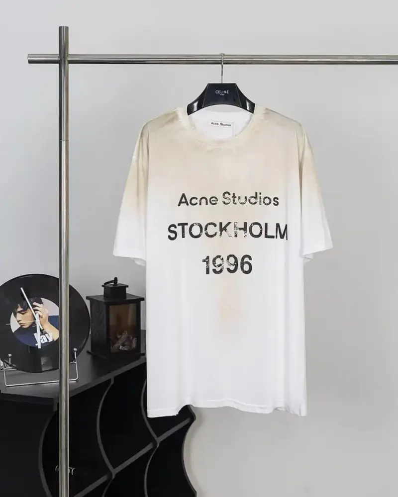 Acne Studios Black T-Shirt — White colorway — Kakobuy Spreadsheet photo