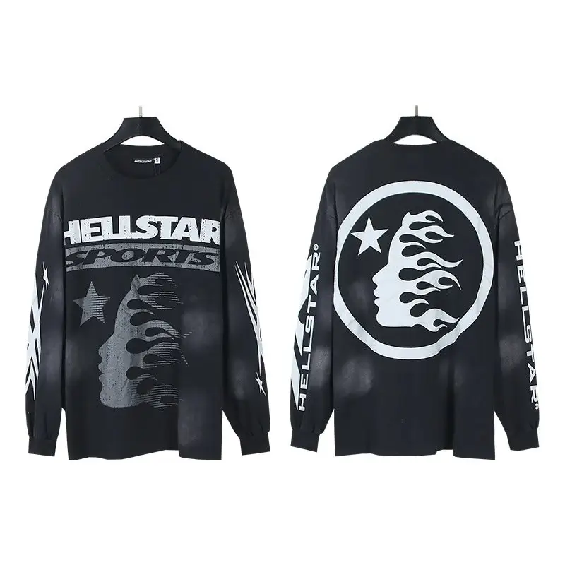 Hellstar Tee Hoodie — D110 wash water black colorway — USFans Spreadsheet photo