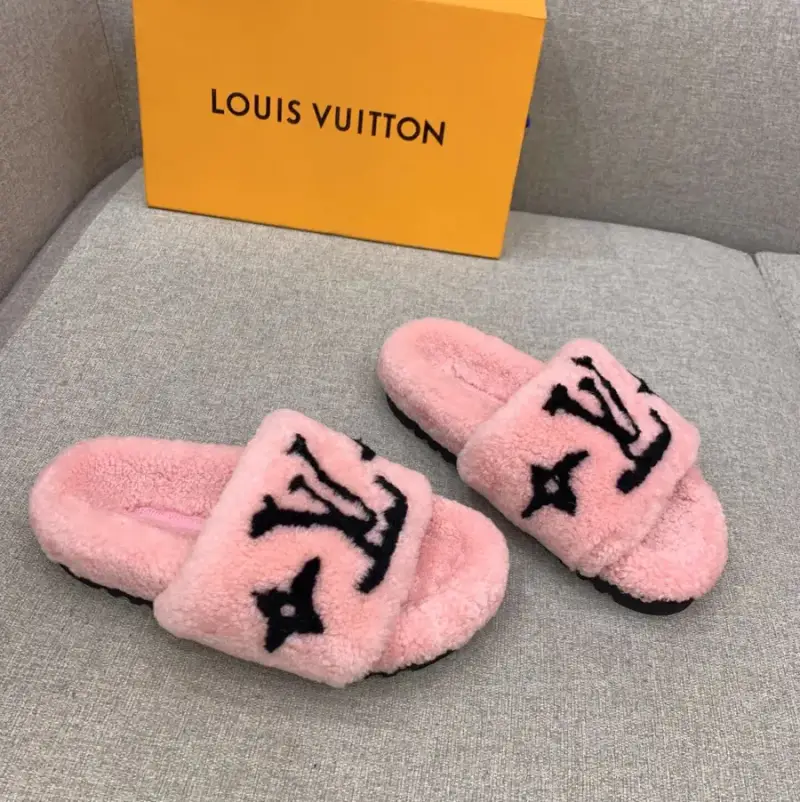 LV Bom Dia Shoes — Pink black letters colorway — USFans Spreadsheet photo