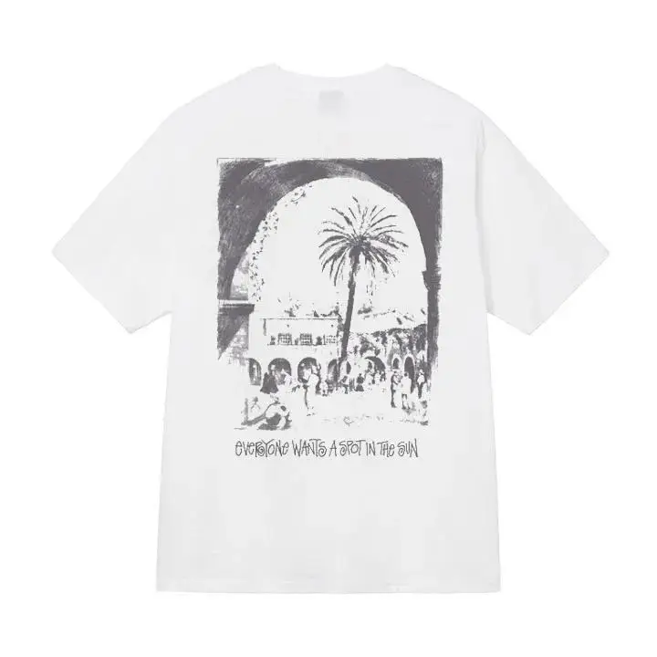 Stussy t-shirt — White 【 Gate 】 colorway — USFans Spreadsheet photo