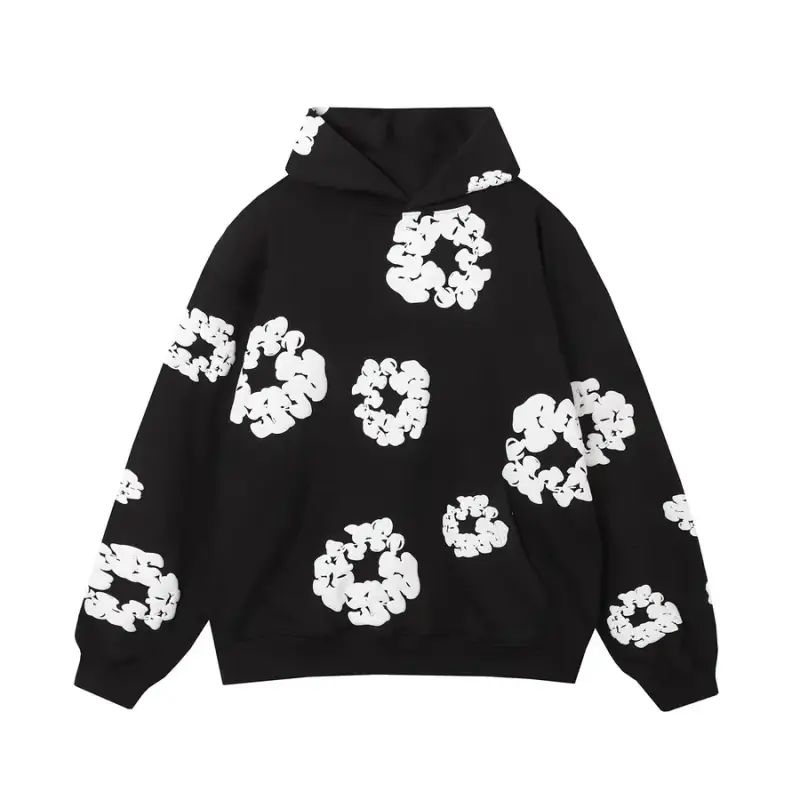Denim Tears Hoodie — Black [coat]] colorway — USFans Spreadsheet photo