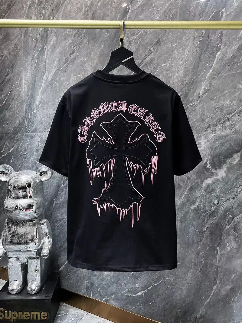 Chrome Hearts Leather Tee — 8768 black colorway — USFans Spreadsheet photo