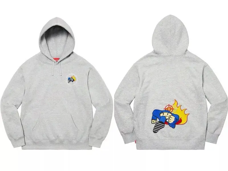 Supreme Hoodie — Grey colorway — USFans Spreadsheet photo