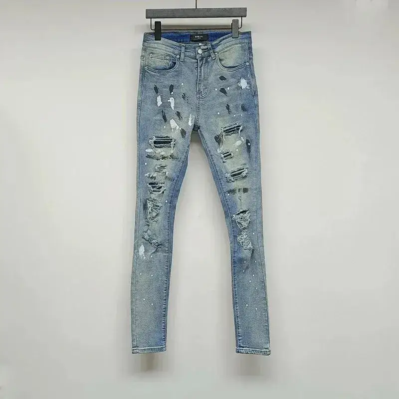 Amiri Jeans — Sticker drill blue cow colorway — USFans Spreadsheet photo