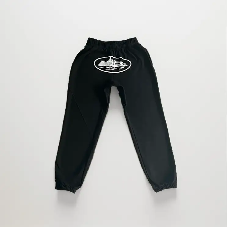 Corteiz Alcatraz Basic Triple Black Pants — Black colorway — USFans Spreadsheet photo