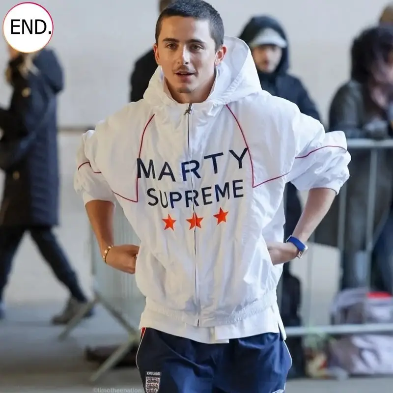 Marty Supreme x Nahmias A24 Classic Warm Up Jacket — White colorway — USFans Spreadsheet photo