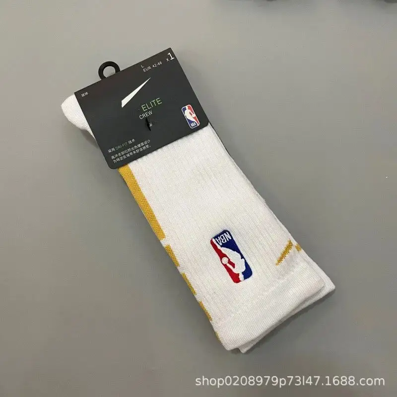 Nike NBA Socks — 19 Long White Gold colorway — USFans Spreadsheet photo