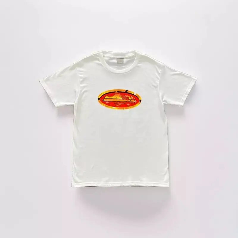 Corteiz Tee — red circle graffiti white colorway — USFans Spreadsheet photo